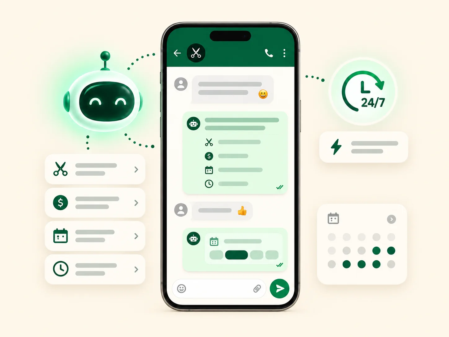 Atendimento automatizado por inteligência artificial no WhatsApp